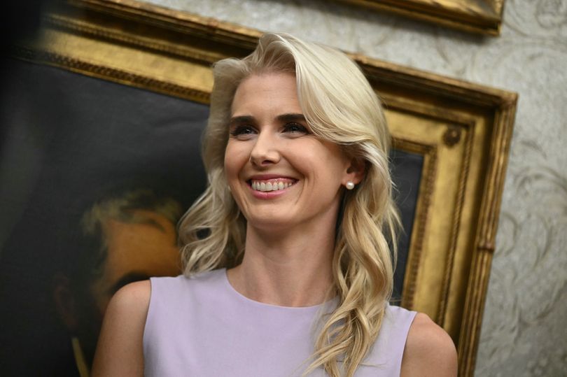 Natalie Harp struggles to contain her smile watching Trump after ...
