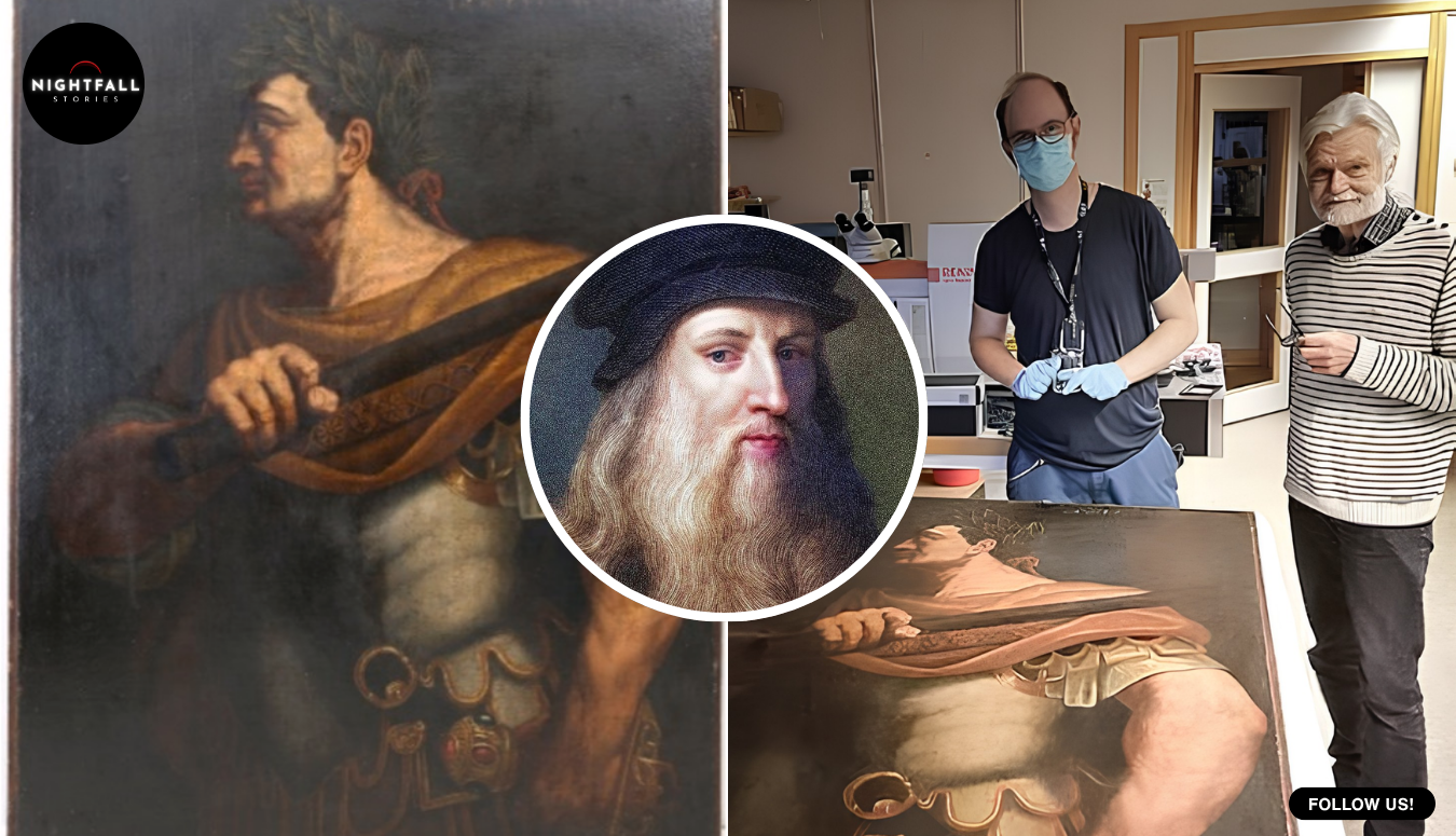 Somebody signed it “L daVinci”. Then a laser found a blue that had not ...