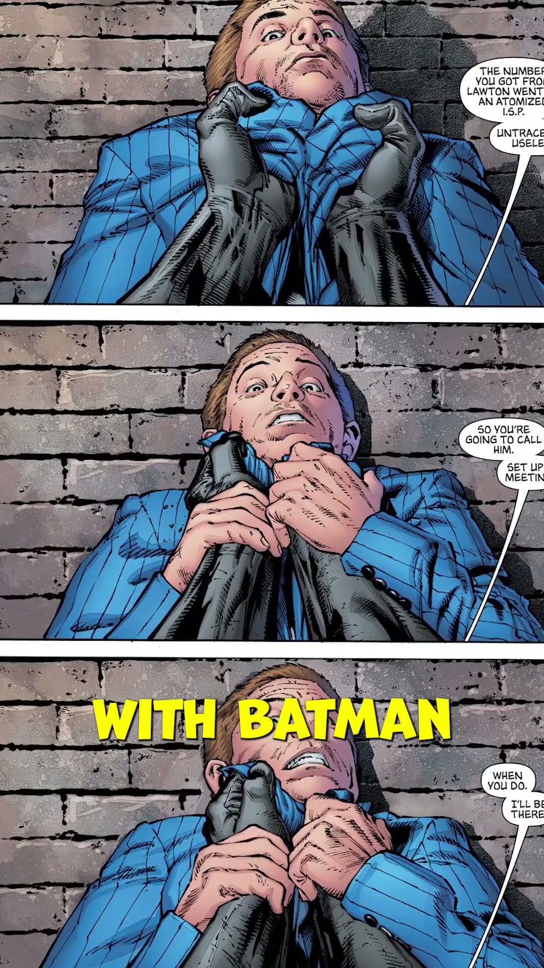 The Joker saves the Riddler from being killed by Batman!