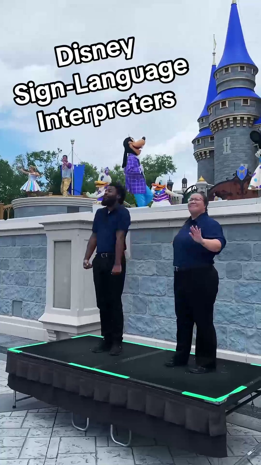 Sign-language interpreters at Mickey's Magical Friendship Faire, Disney ...