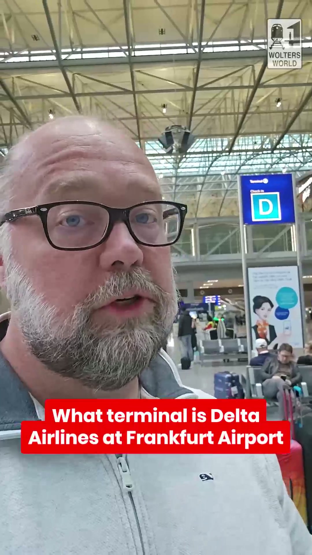 What terminal is Delta Airlines at Frankfurt Airport? #frankfurt