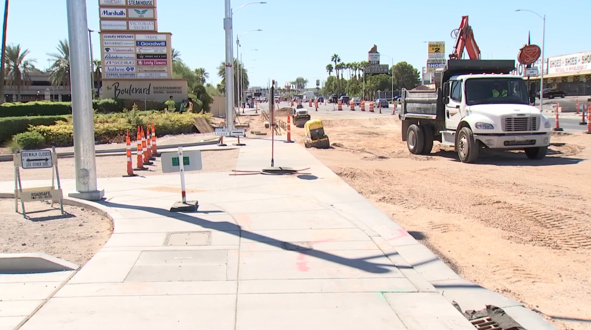 Cone zone: Maryland Parkway construction still underway despite Red ...