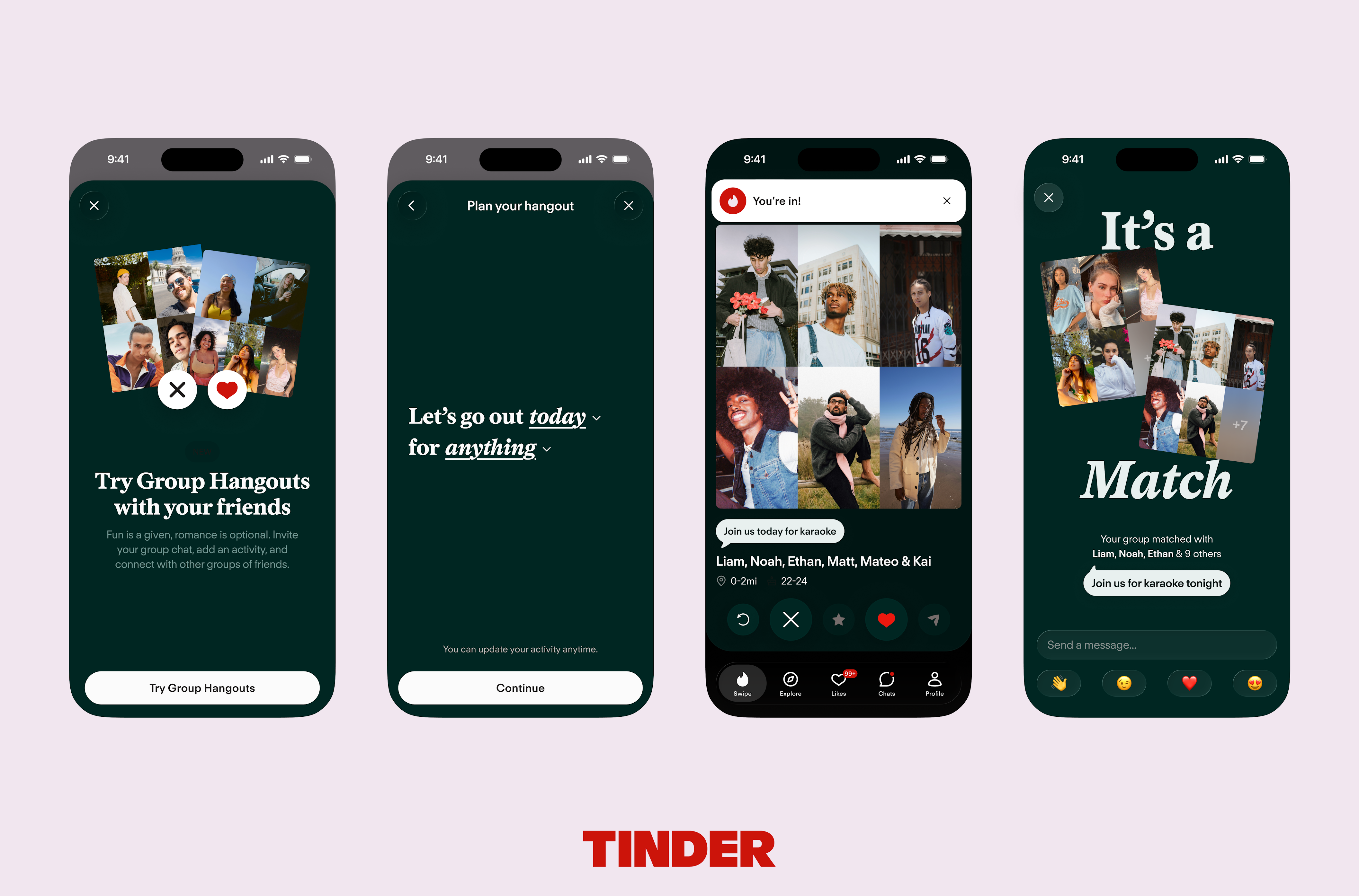 Group chats have come to Tinder