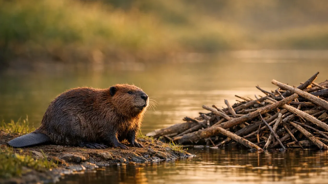 The Taurus spirit animal is the beaver, symbol of hard work