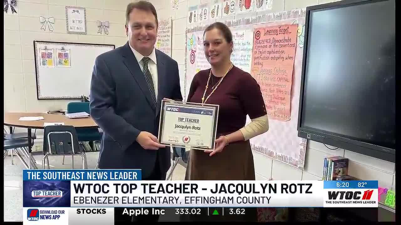 WTOC Top Teacher: Jacqulyn Rotz