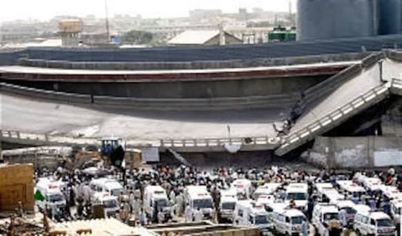 One killed as Red Line bridge structure collapses in KarachiPublished ...