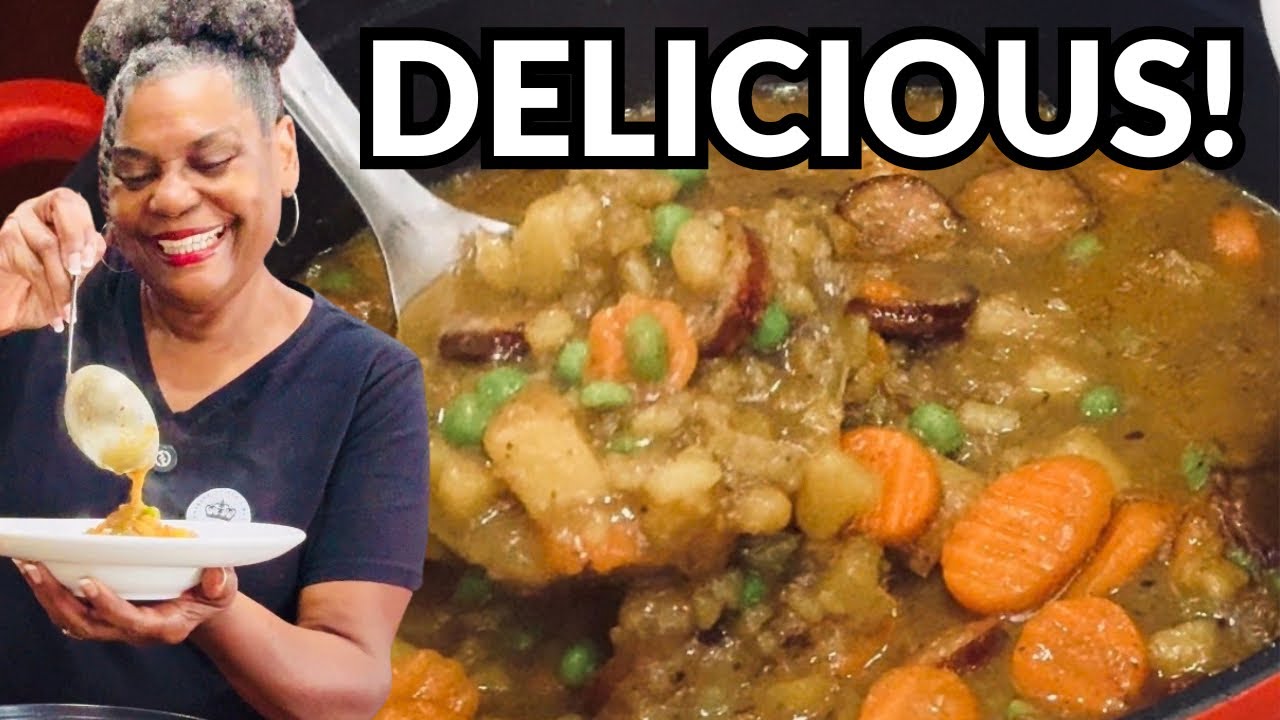 Easy affordable sausage and potato soup dinner