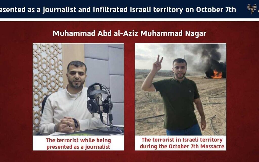 IDF says it killed Oct. 7 Hamas operative identified as journalist ...