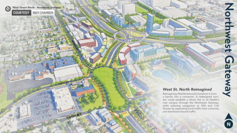 Indy Chamber proposes $1 billion West Street transformation