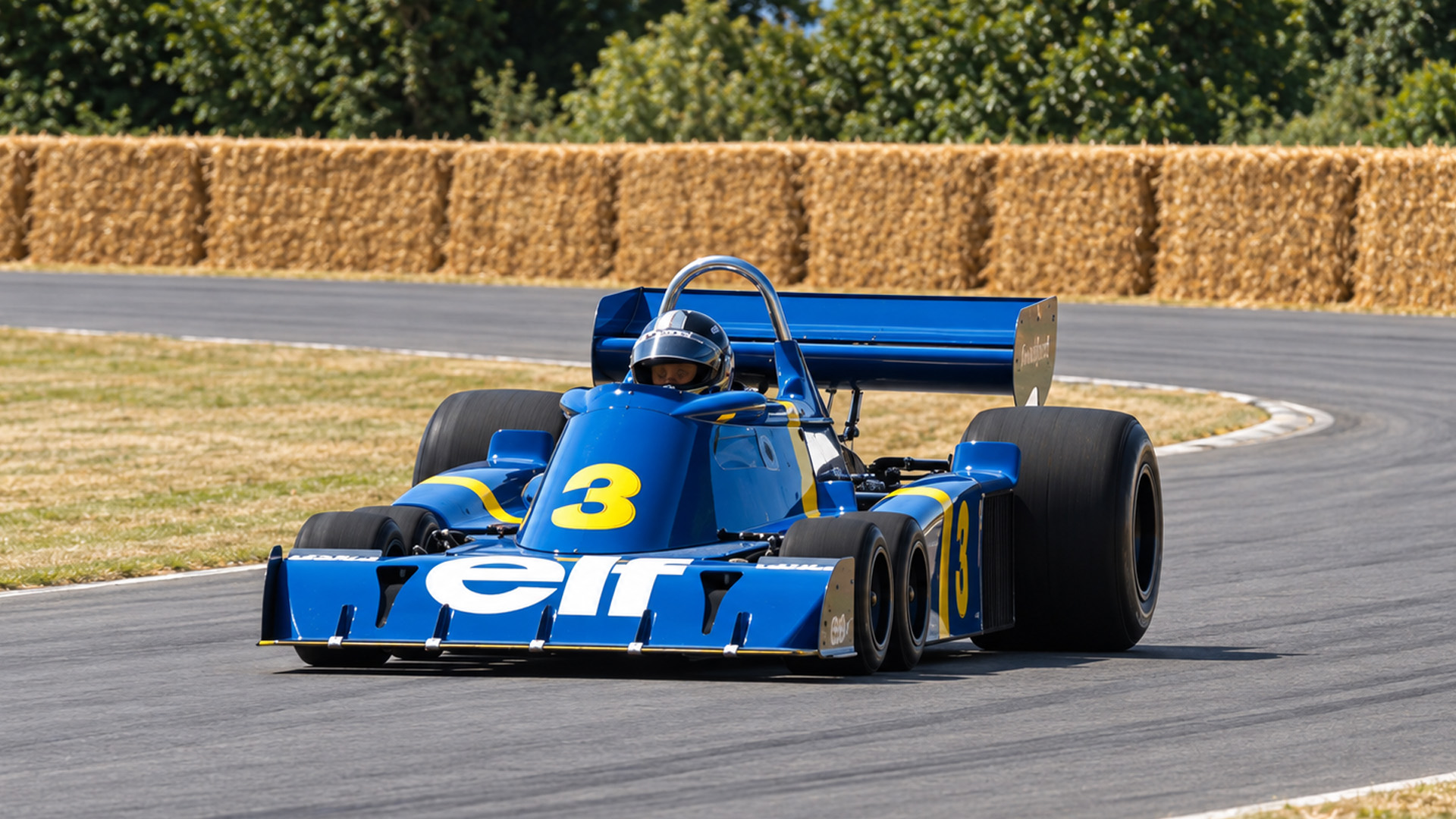Tyrrell P34 shows the six-wheel experiment once used in Formula 1