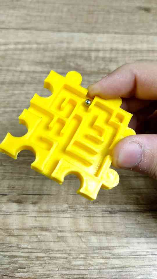 3D printed modular expandable marble race maze