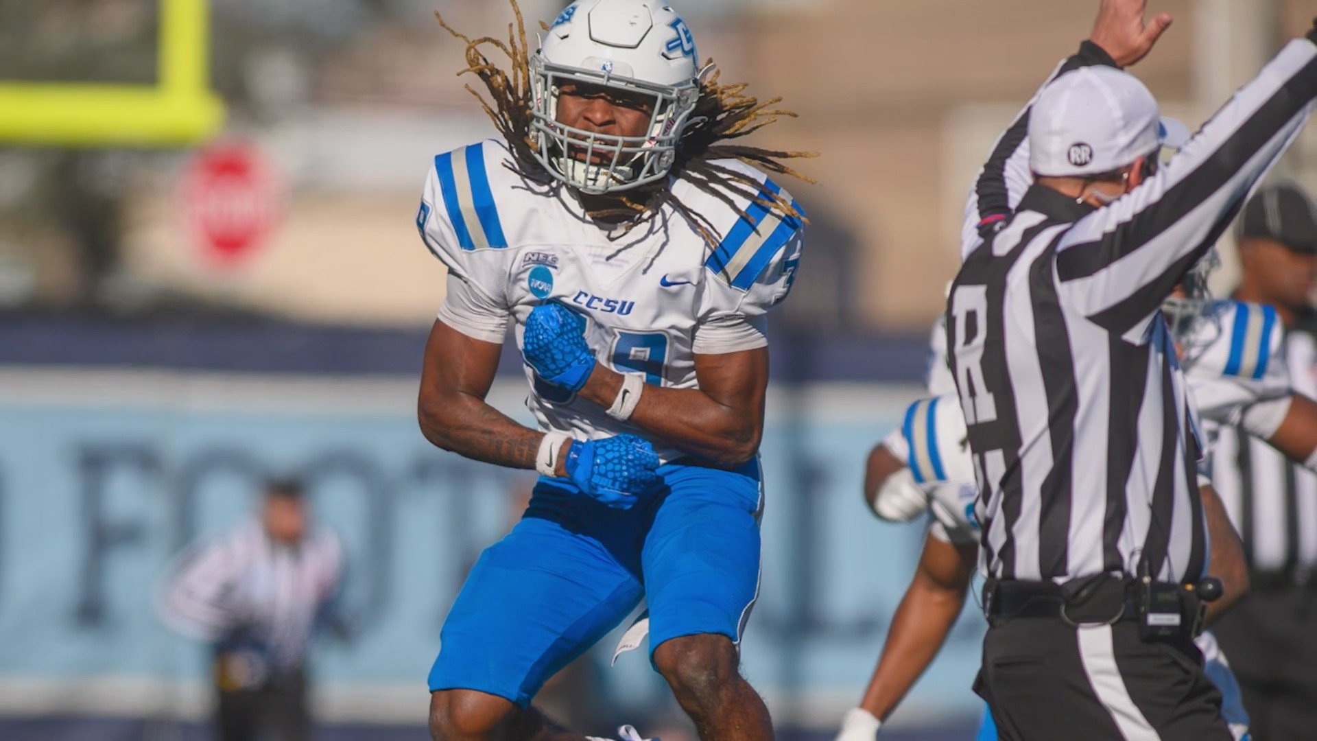 Central Connecticut State defensive back plays like 'Caribbean Spider-Man'