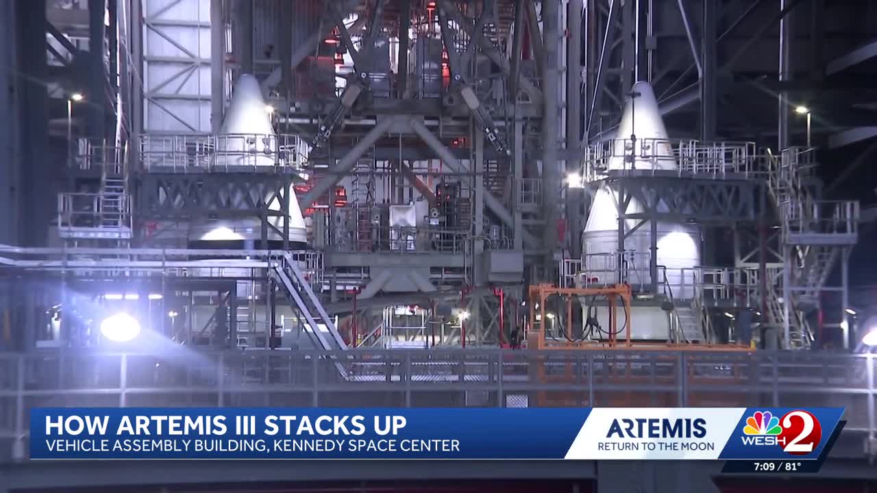 Inside NASA's VAB: Artemis III rocket takes shape for 2027 launch