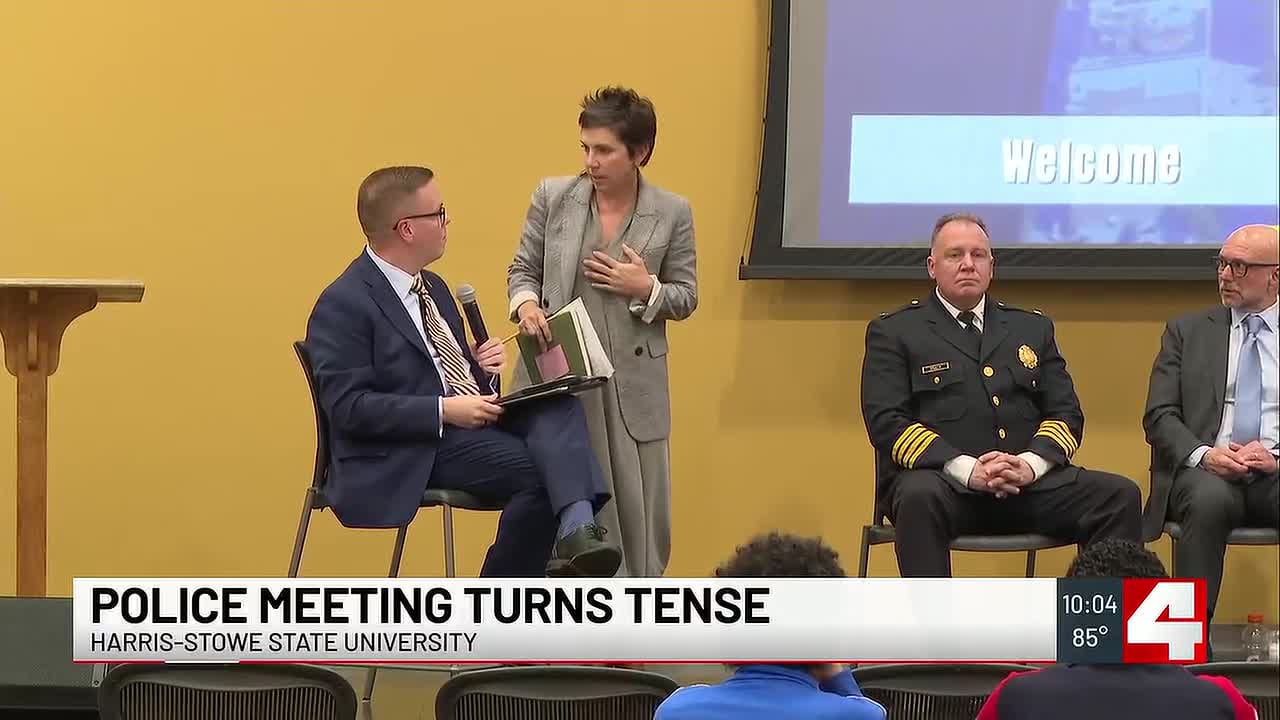 Mayor Cara Spencer walks out of St. Louis Police Board of Commissioners ...