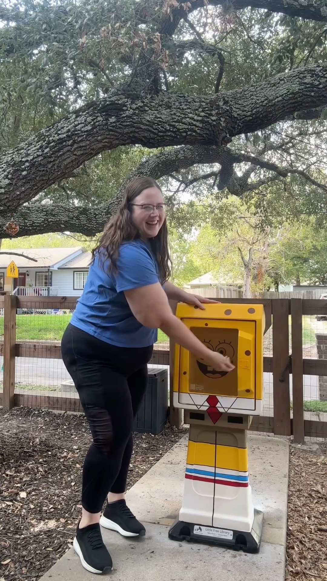 My SpongeBob little free library is complete!