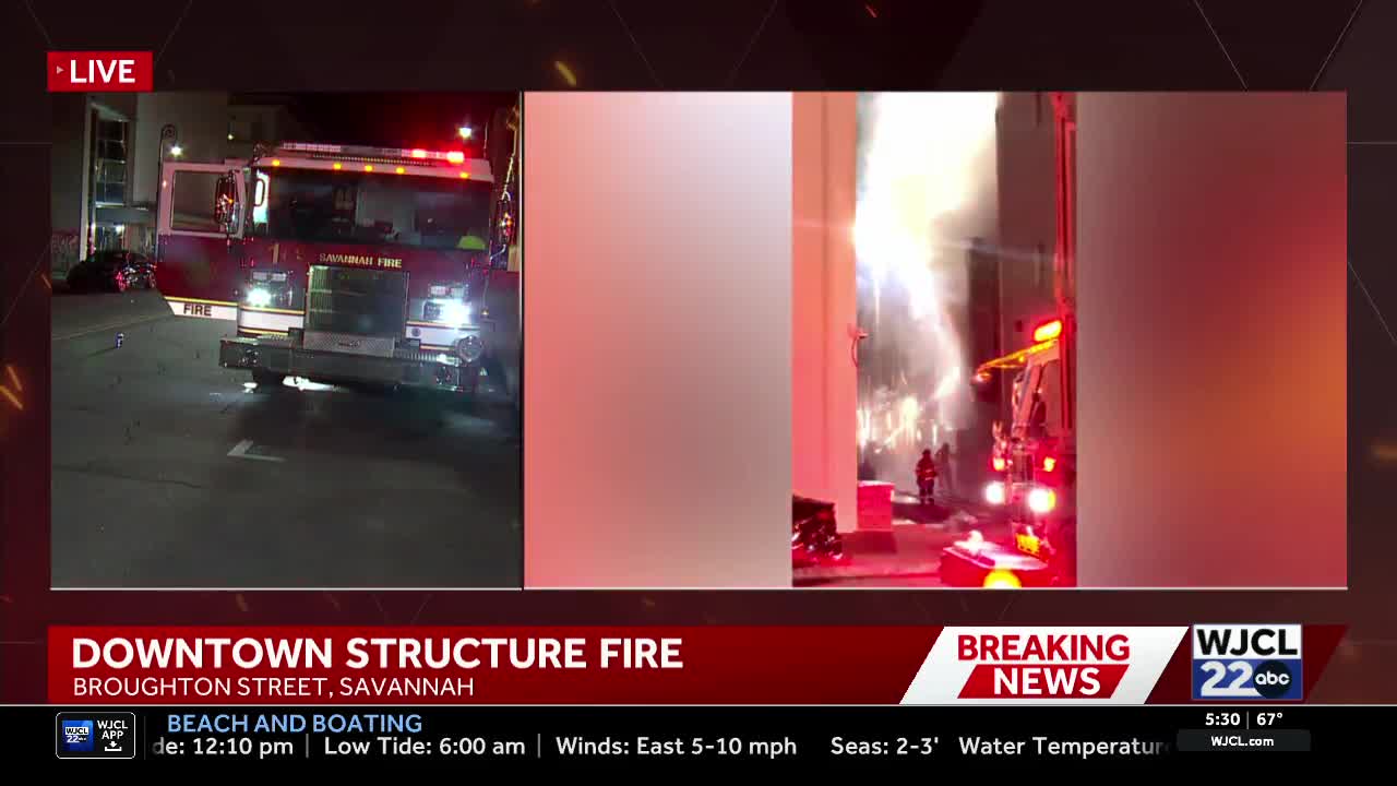 Video: Early morning structure fire near Johnson Square prompts hotel ...