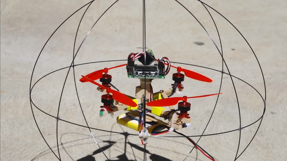 Spherical cage quadcopter takes crash protection to another level