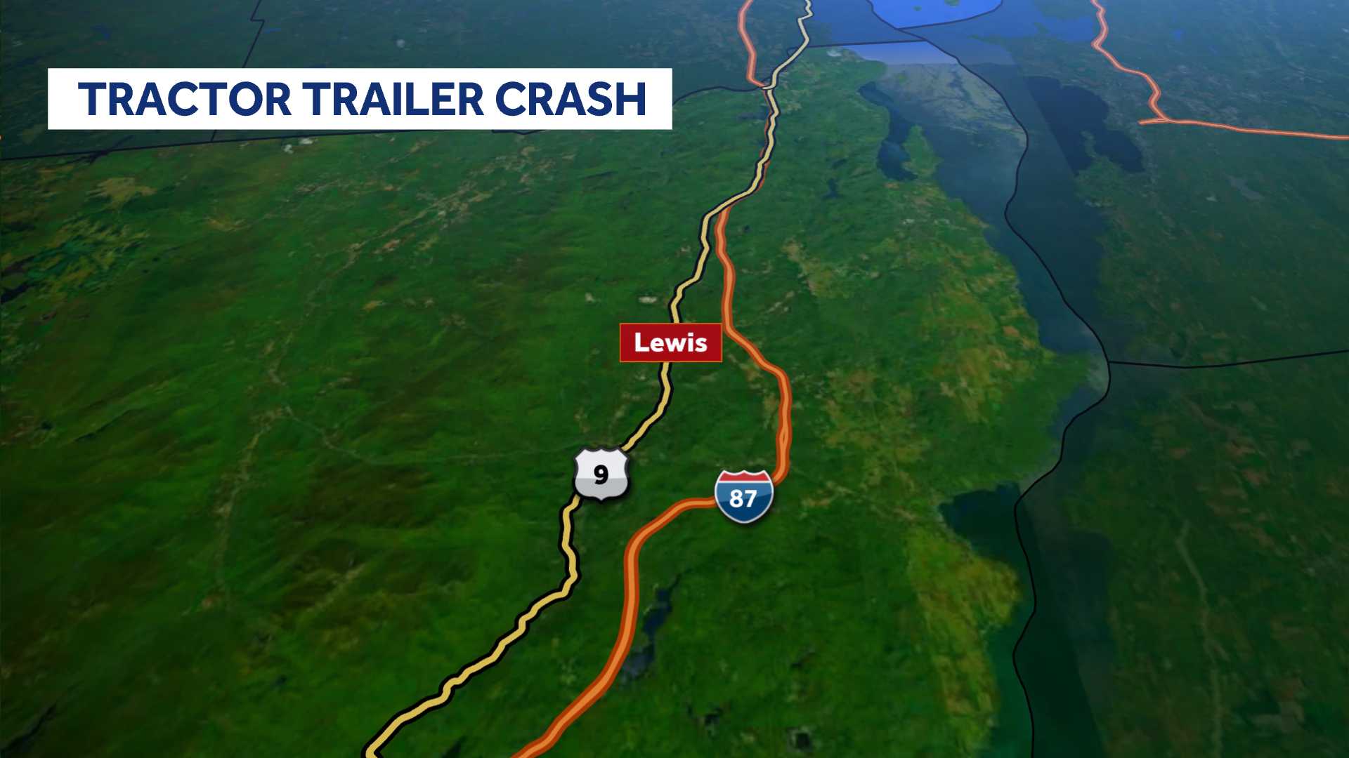 Adirondack Northway reopens after tractor-trailer rollover crash