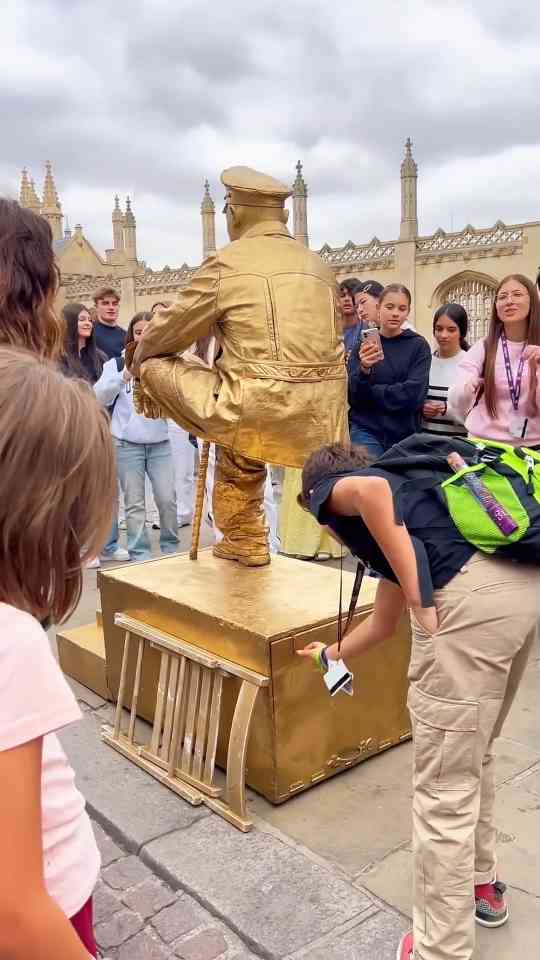 Magic box trick leaves the crowd wondering what is inside