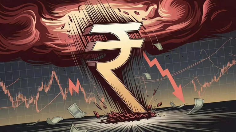 Rupee drops to two-month low as global bond rout deepens, oil jumps