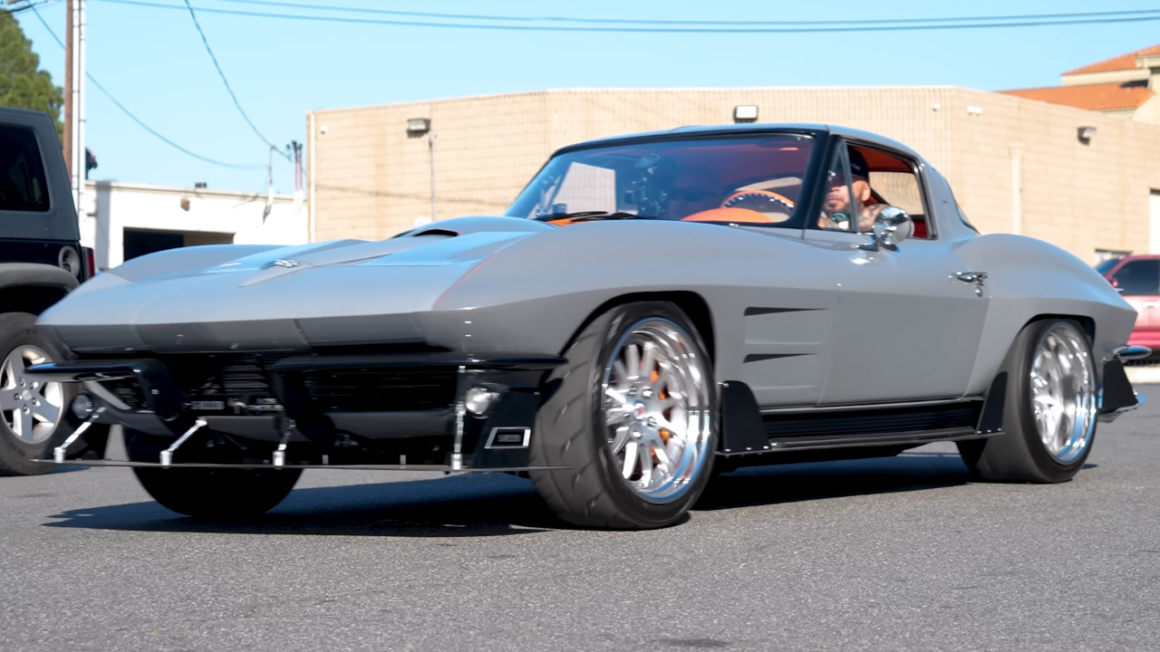 This Supercharged '63 Split Window Corvette Is Giving Gangster Vibe!