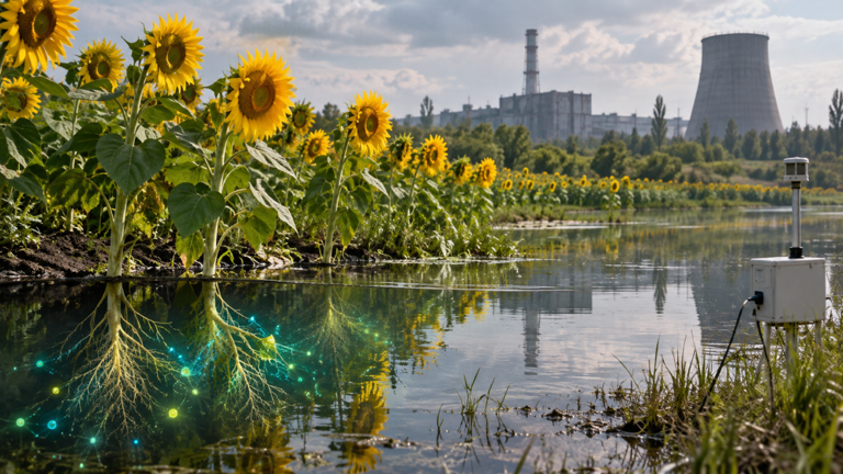After Chernobyl, scientists planted sunflowers to absorb radioactive ...