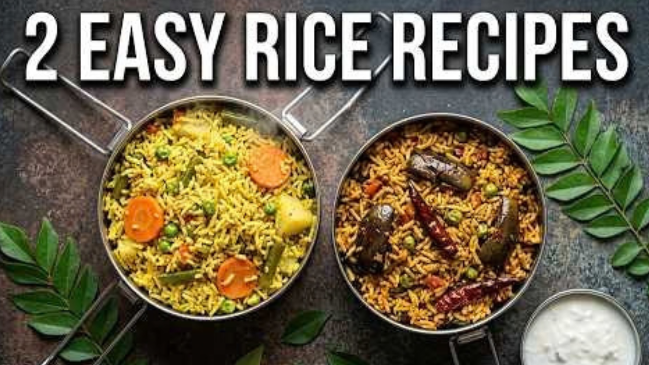 Easy South Indian rice recipes for lunch ideas