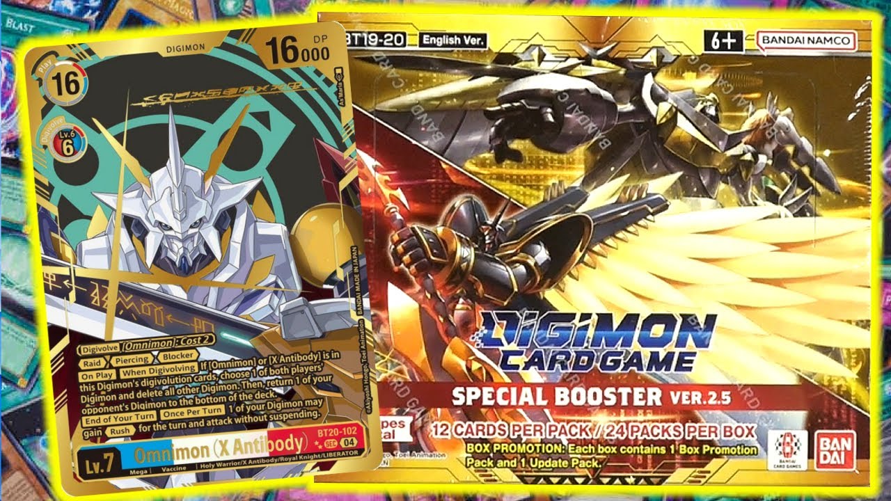 Digimon card game special booster 2.5 box opening and new card reveals