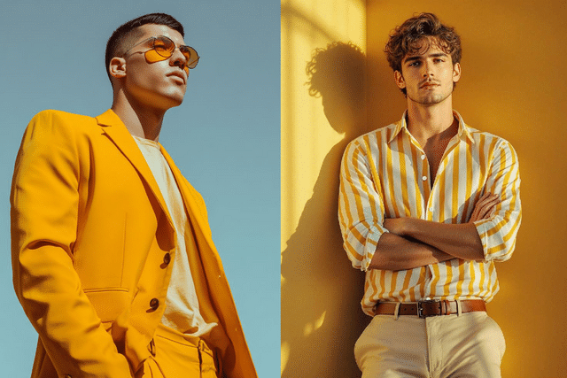 Yellow is the new power move: Men's fashion with a bold, modern edge