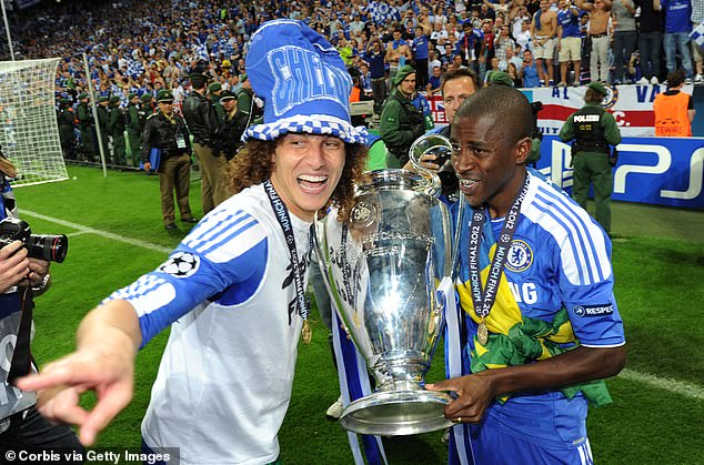 The Blues were fined £10m for making secret payments made to players and unlicensed agents between 2011 and 2018, helping to sign the likes of David Luiz (left) and Ramires (right) 