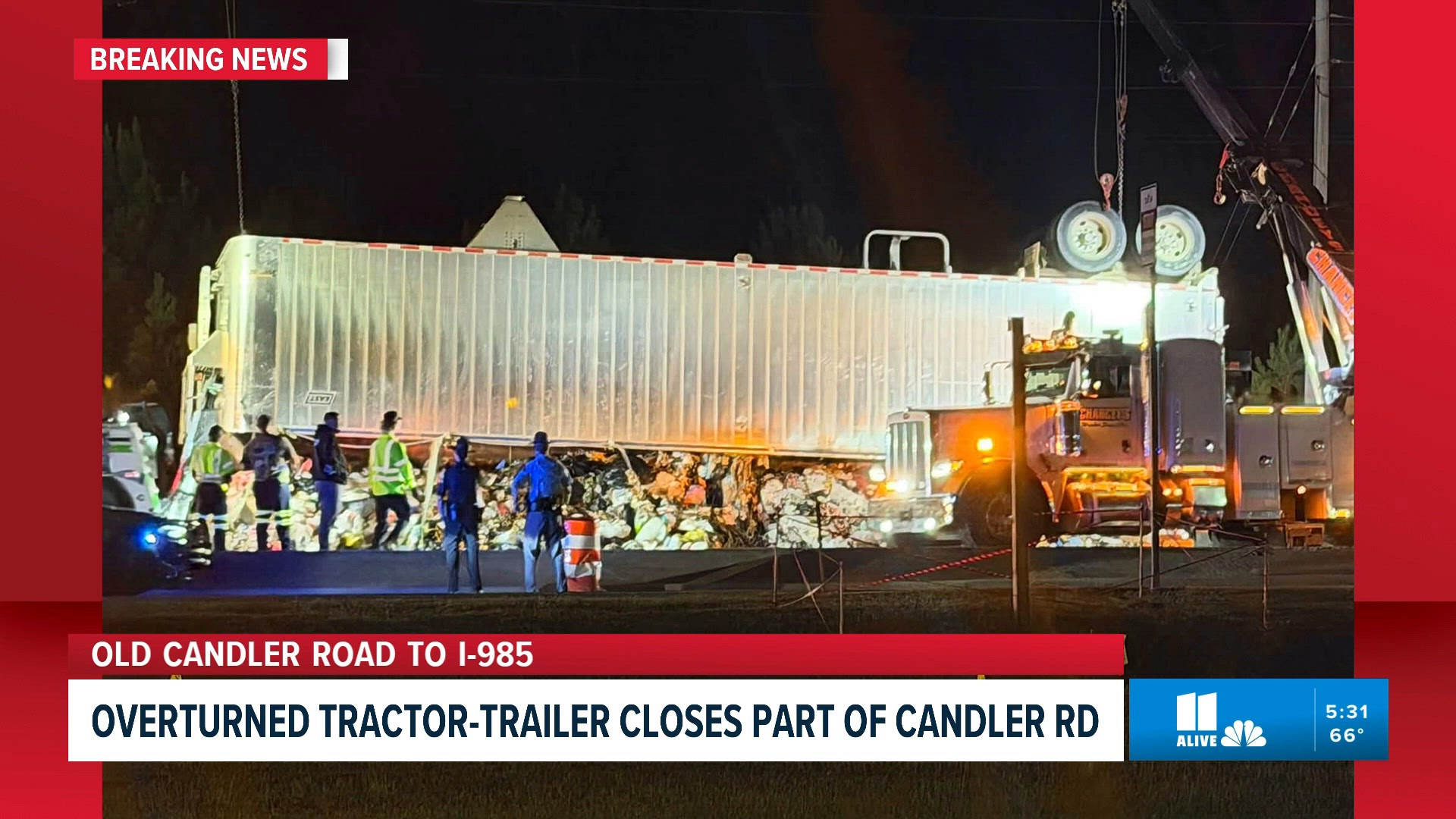 Crews working to clean up trash in Hall County after garbage truck ...