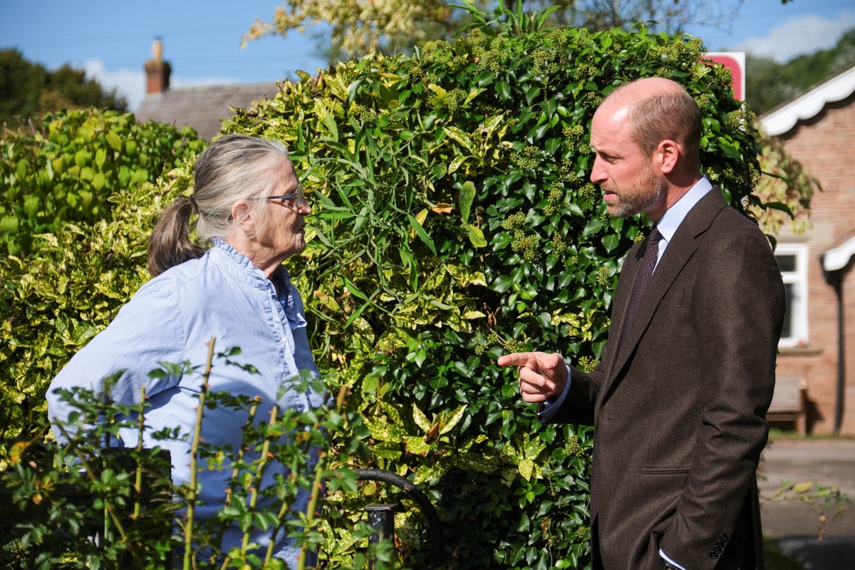 William tells villagers holistic solutions needed to tackle flooding