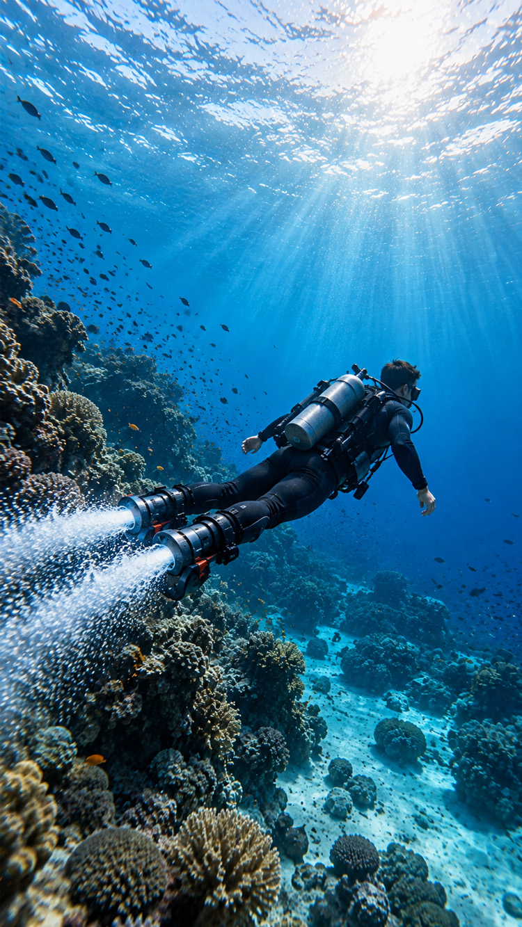 This jetpack lets you fly through the water