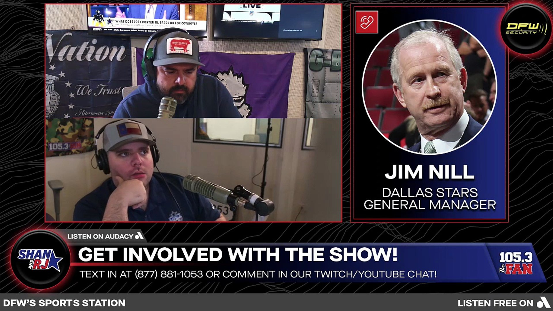 Jim Nill previews the Stars upcoming season & more | Shan & RJ