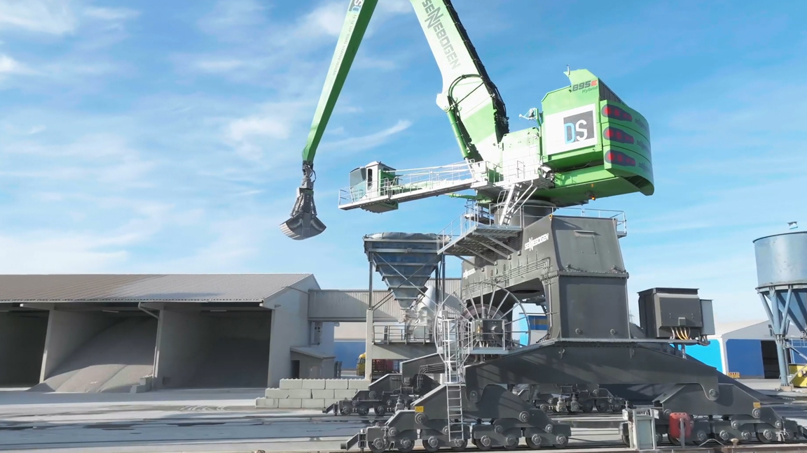 Massive electric crane takes material handling to another level