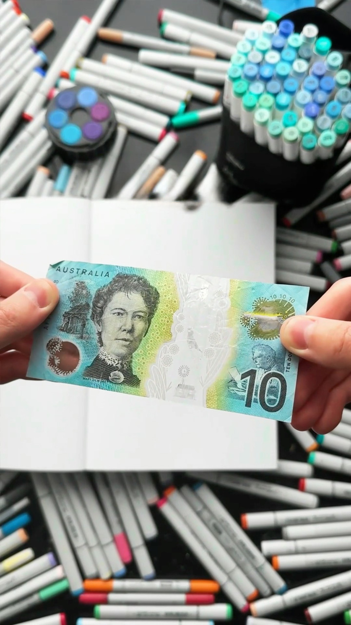 Drawing a character with a $10 art store budget
