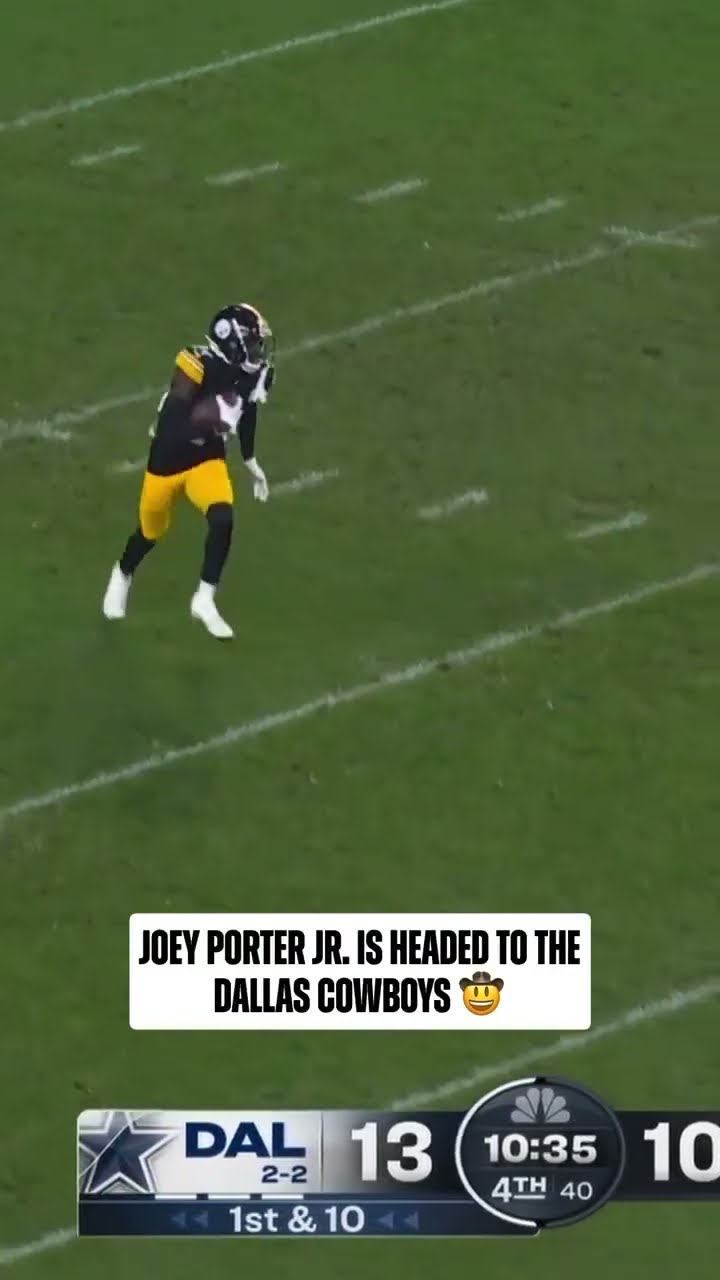 Joey Porter Jr. intercepts Dak Prescott! 😤