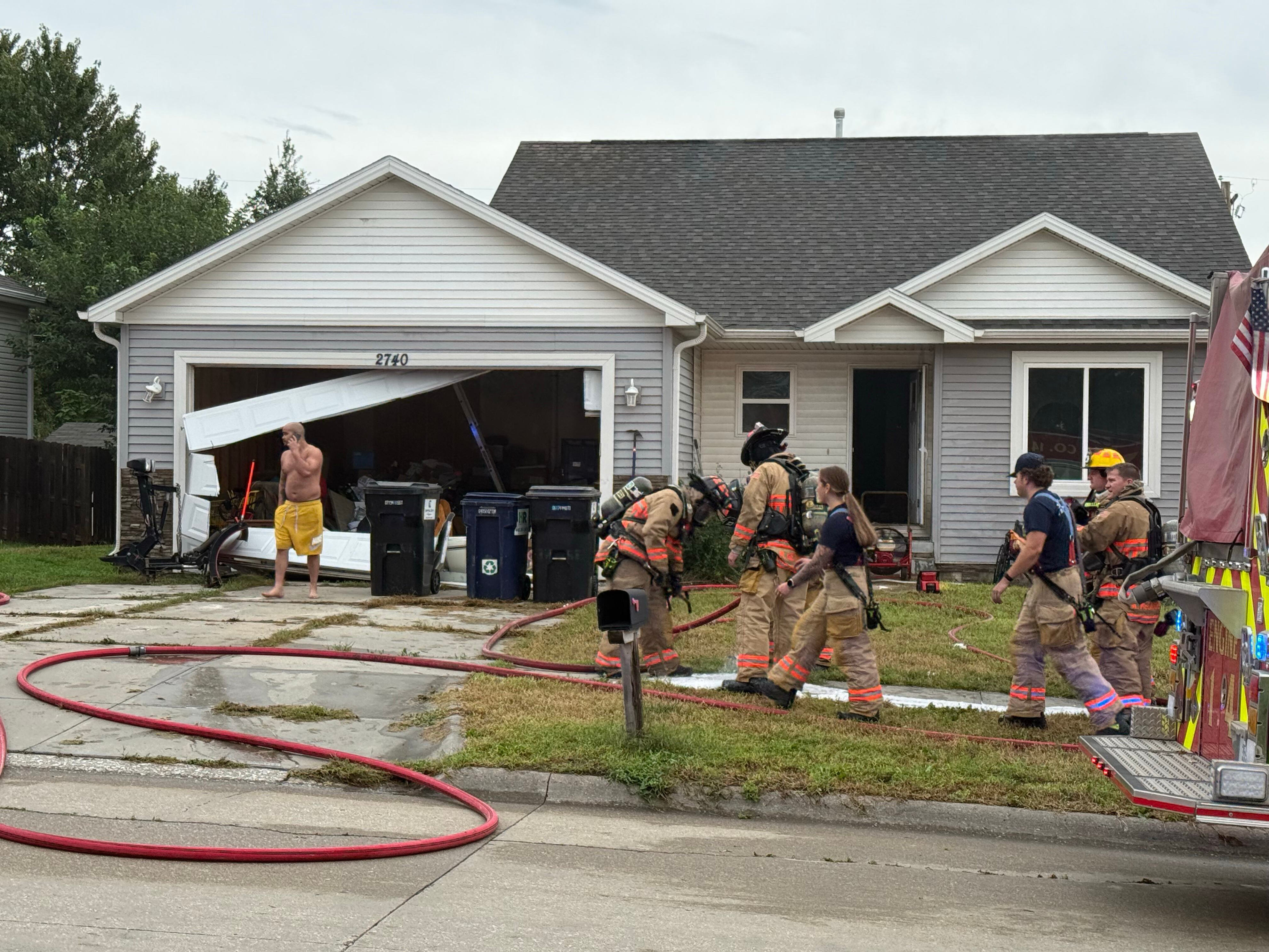 No injuries reported in northwest Lincoln house fire