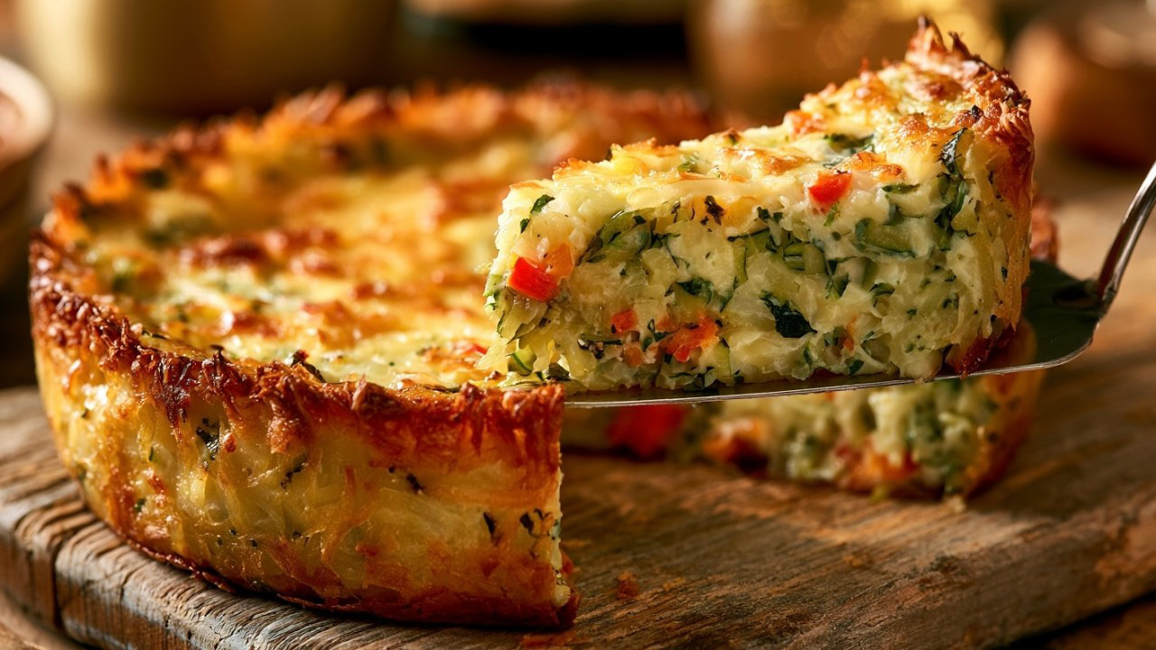 Just grate potatoes and zucchini! Incredibly easy and cheap dinner!