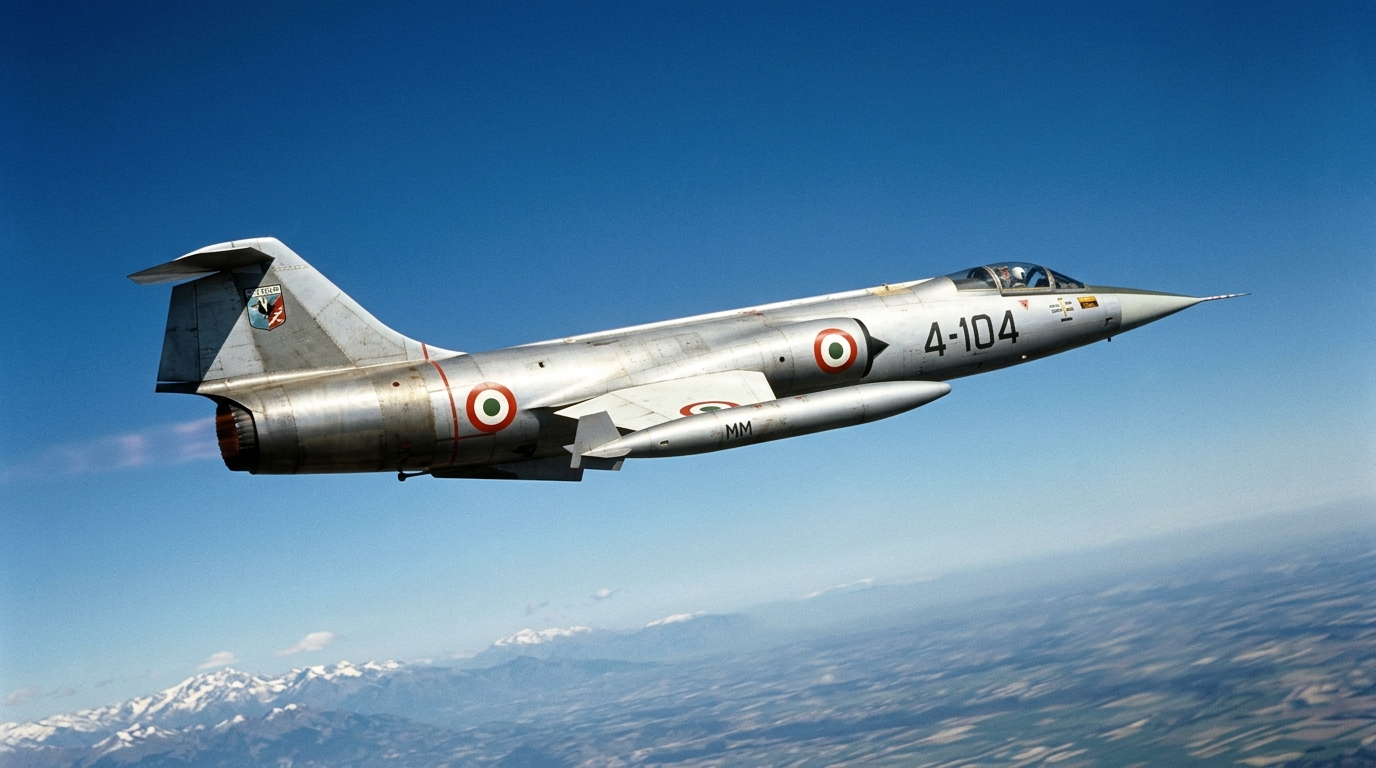 The F-104 Starfighter's 400-mile dash from Turin to Rome