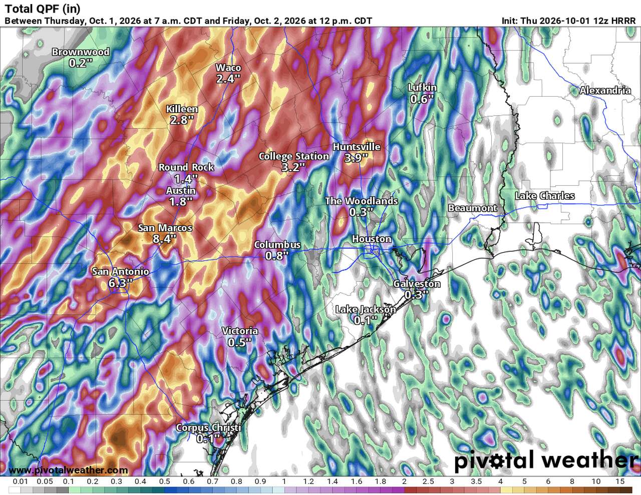 Heavy rainfall moving through Austin area slower than expected ...