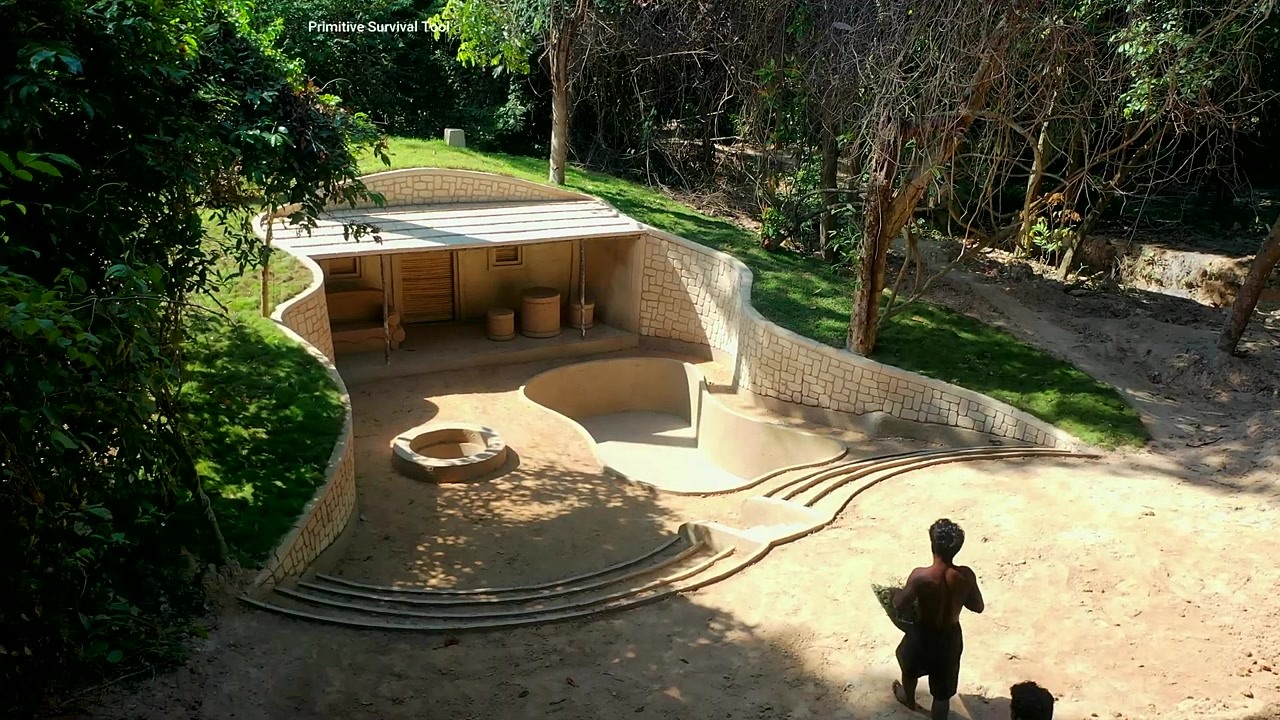 Building a swimming pool for an underground hobbit house