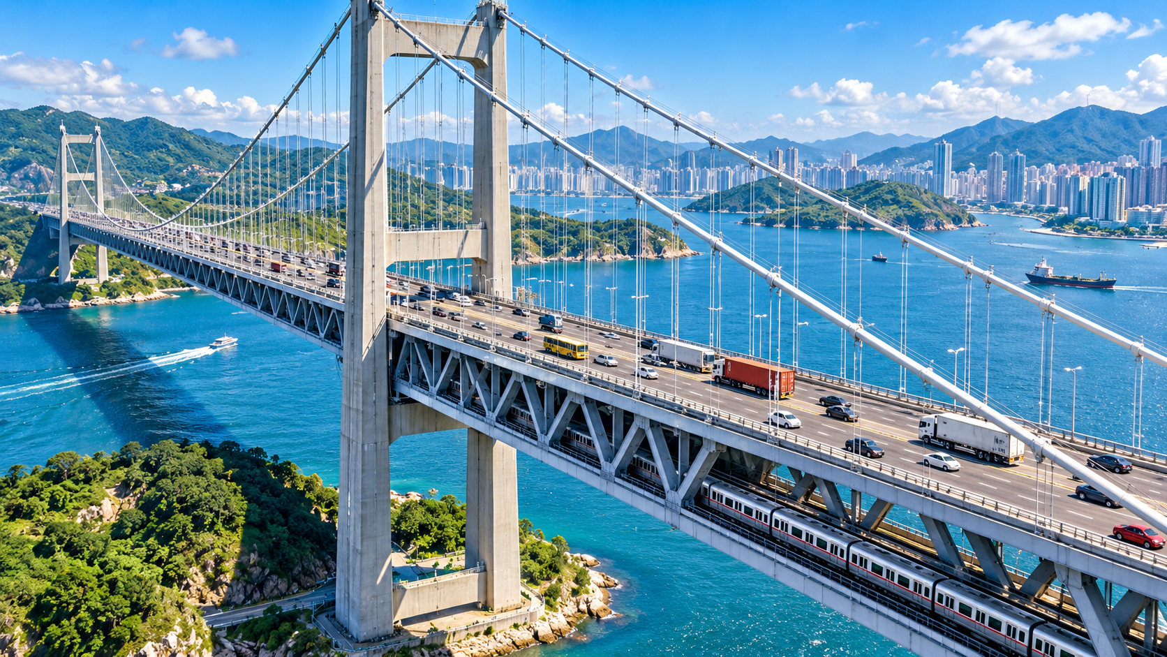 Tsing Ma Bridge - Hong Kong’s $1.35B engineering marvel