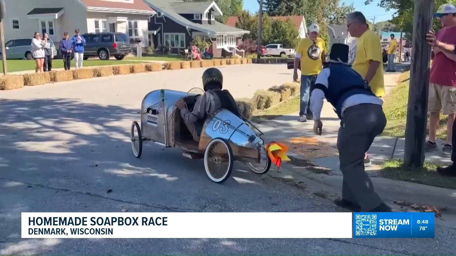 Wisconsin village holds first homemade soapbox race