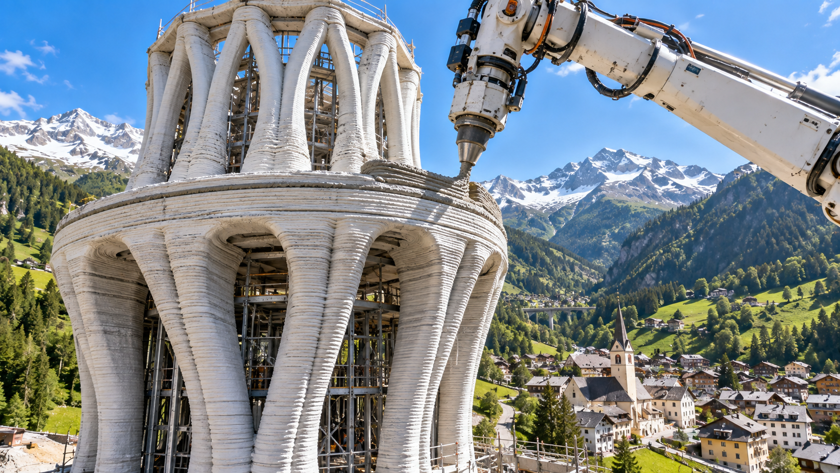 Tor Alva - The Swiss village building the world’s tallest 3D-printed tower
