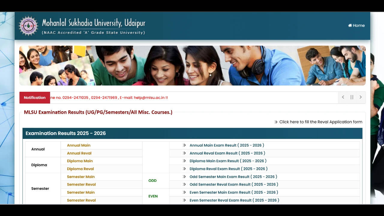 MLSU result 2026: BA, MBA, MA, MSc and MCA semester results released ...