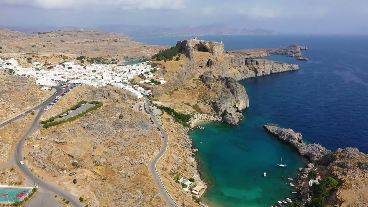 Discover Rhodes' historic wonders by drone