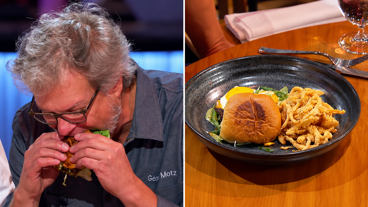 Burger expert George Motz joins Chef Ramsay to judge challenge