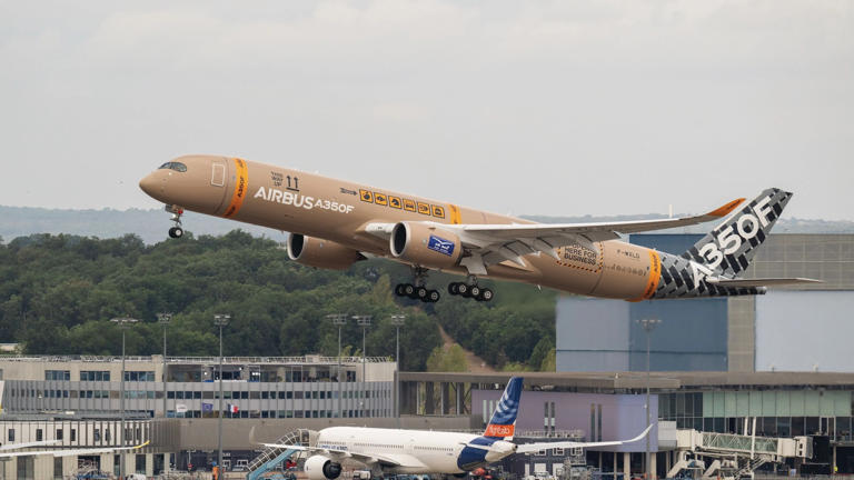 Airbus A350F takes maiden flight with 111-ton payload and 5,400-mile range
