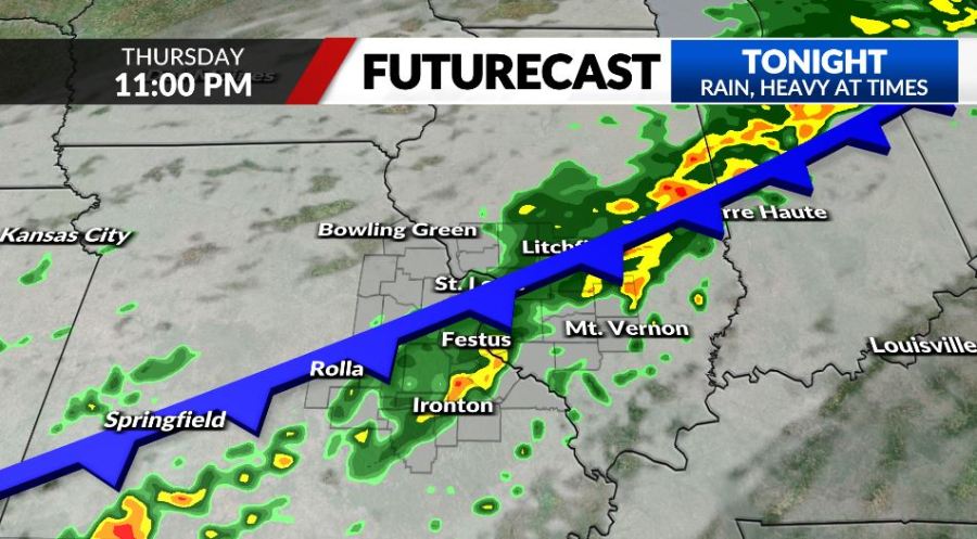 How much rain will the St. Louis region get?